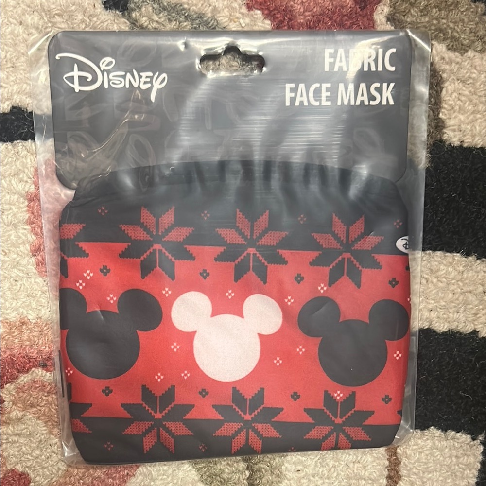 Disney Mickey Mouse Face Mask - Red and Black